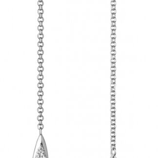Eleganter Perlenohrstecker hängend lang schwarz button 7.5-8.5 mm, 925er Silber, Gaura Pearls, Estland*