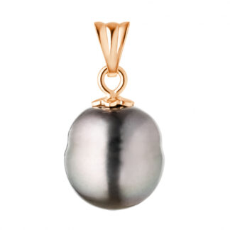 Gaura Pearls Perlenanhänger - Tahiti-Perle schwarz, 585 Roségold*