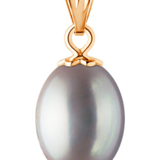 Gaura Pearls Perlenanhänger - schwarz, 585 Roségold*