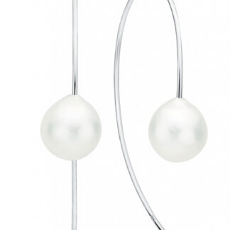 Gaura Pearls Perlenohrhänger - Kasumi like-Perle, weiß, 925 Silber*