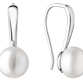 Gaura Pearls Perlenohrhänger - weiß, 10 mm, 925 Silber*