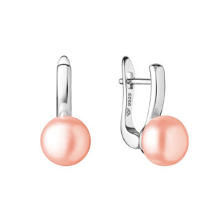 Gaura Pearls Perlenohrringe - rosa, 925 Silber*