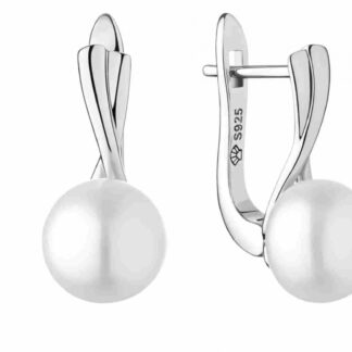 Gaura Pearls Perlenohrringe - weiß, 8.5 mm, 925 Silber*