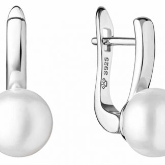 Gaura Pearls Perlenohrringe - weiß, 9.5 mm, 925 Silber*