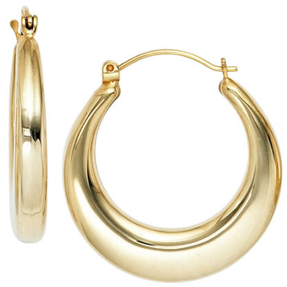 SIGO Creolen 585 Gold Gelbgold Ohrringe Goldohrringe Goldcreolen*