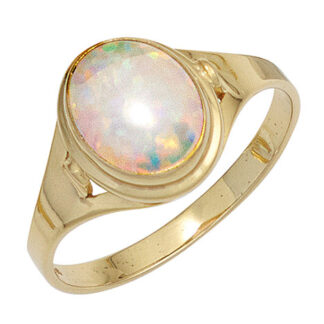 SIGO Damen Ring 333 Gold Gelbgold 1 Opal Goldring*
