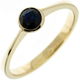 SIGO Damen Ring 333 Gold Gelbgold 1 Safir blau Goldring*
